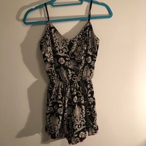 Black & white romper